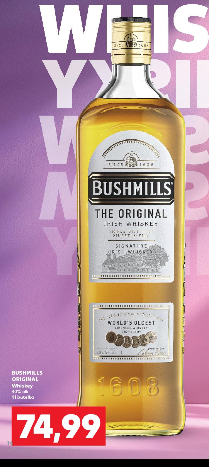 Whiskey Bushmills original promocja w Kaufland