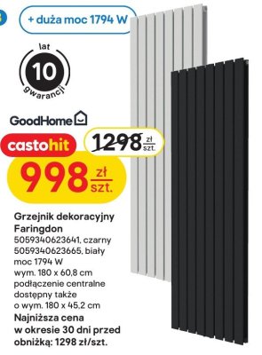 Grzejnik dekoracyjny Faringdon promocja w Castorama