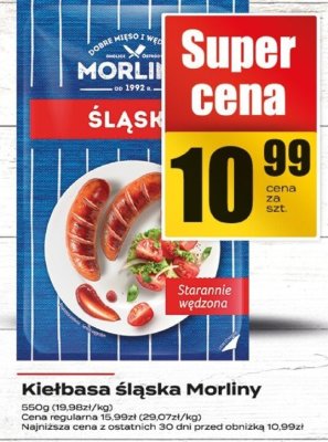 Kiełbasa śląska Morliny promocja w Supeco