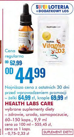 Żelki dla dzieci z witaminą d3 Health labs care my kids promocja