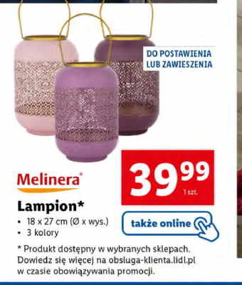 Lampion Melinera promocja
