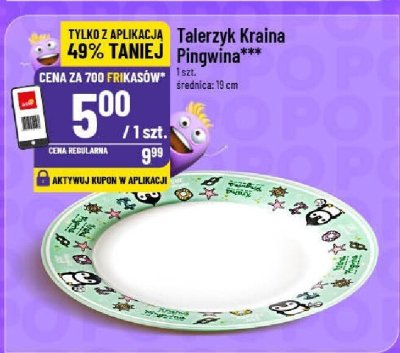 Talerzyk Kraina Pingwina promocja w POLOmarket