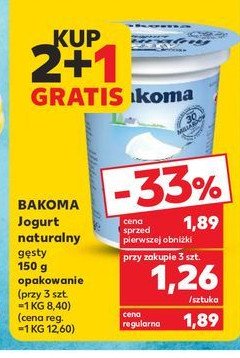 Jogurt naturalny Bakoma promocja