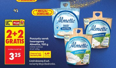 Serek twarogowy Almette lekki naturalny promocja w Biedronka
