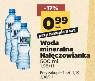 Woda niegazowana Nałęczowianka promocja