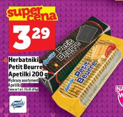 Herbatniki Petit Beurre Apetilki 200g promocja w TOPAZ