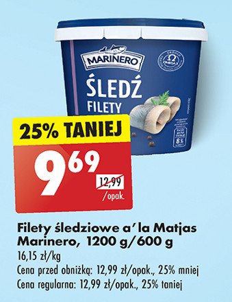 Filety śledziowe a'la matjas Marinero promocja