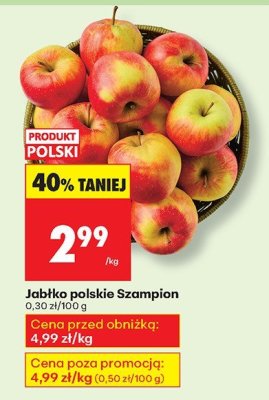 Jabłko polskie Szampion promocja w Biedronka