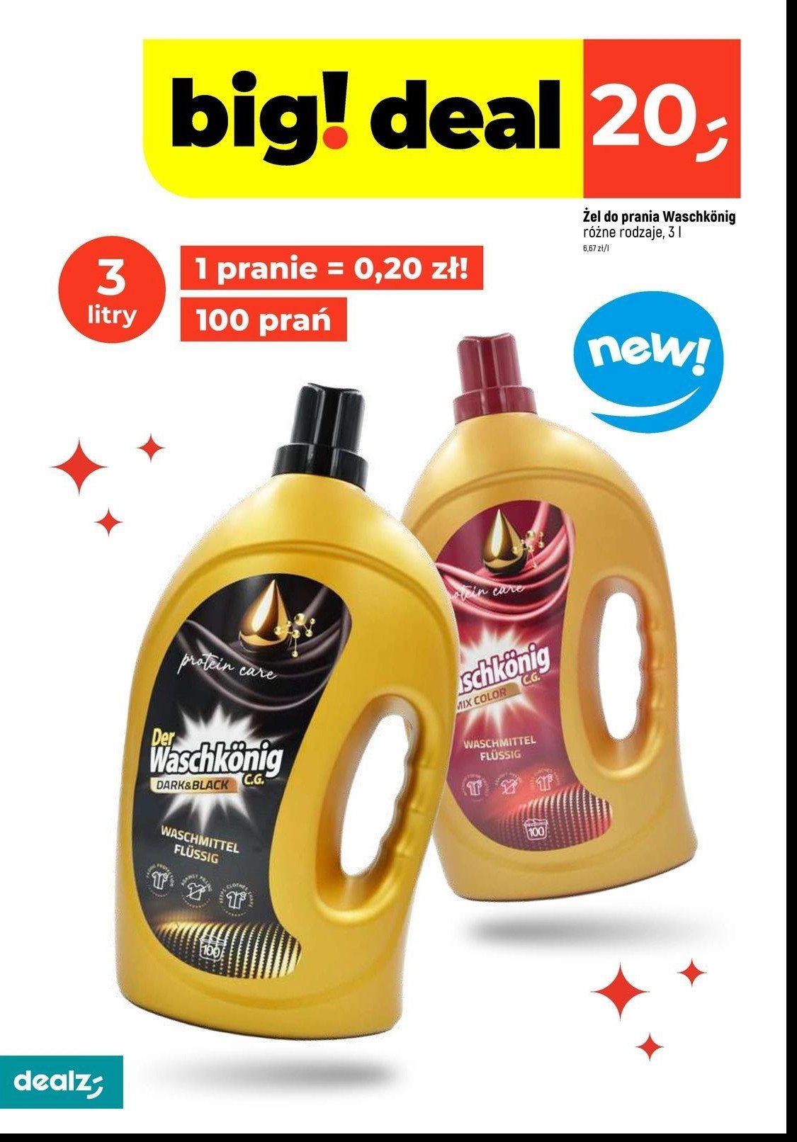 Żel do prania color Der waschkonig promocja