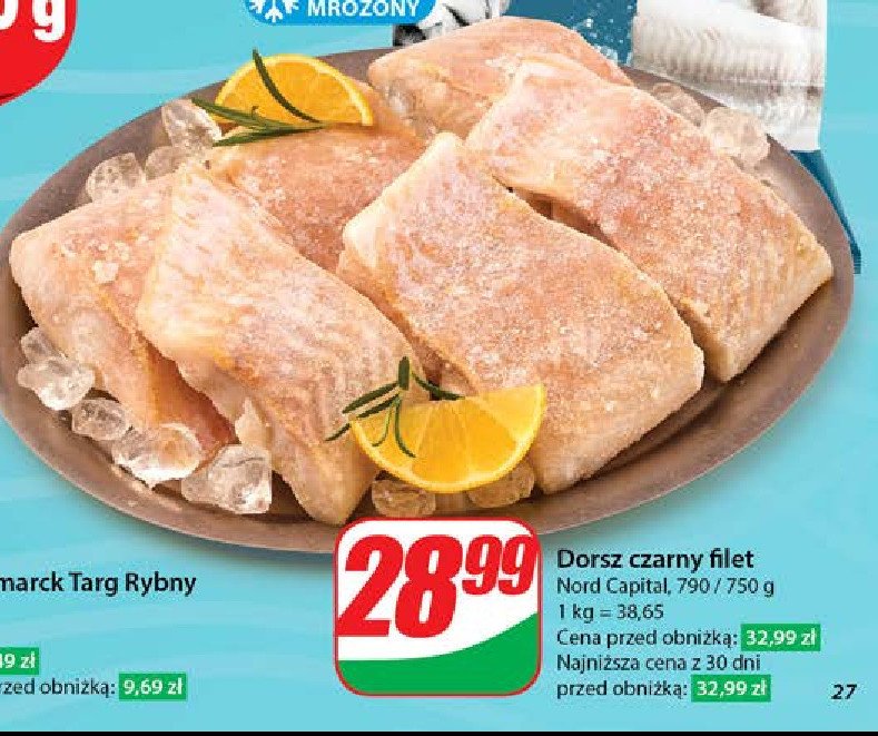 Dorsz czarny filet bez skóry Nord capital promocja