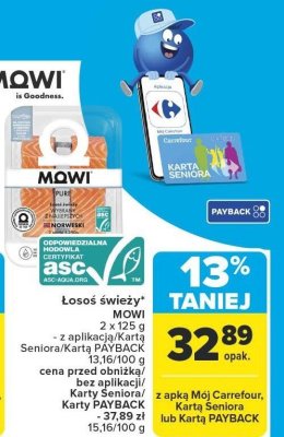 Łosoś świeży MOWI promocja w Carrefour Market