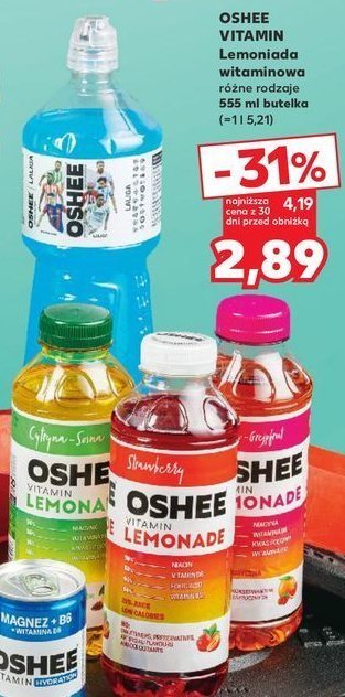 Napój truskawkowy Oshee vitamin lemonade promocja w Kaufland