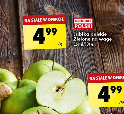 Jabłka zielone polska promocja