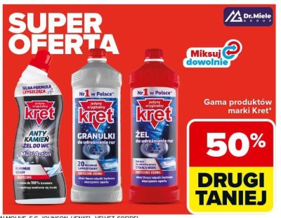 Żel do WC Kret Multi Action Anty Kamień promocja w Carrefour