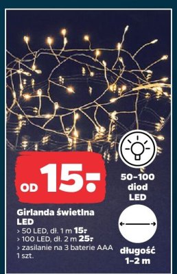 Girlanda świetlna LED promocja w Netto