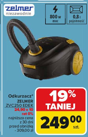 Odkurzacz zvc250 edek Zelmer promocja