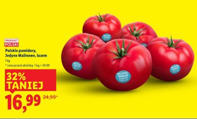 Polskie pomidory Jedyne Malinowe luzem promocja w Lidl