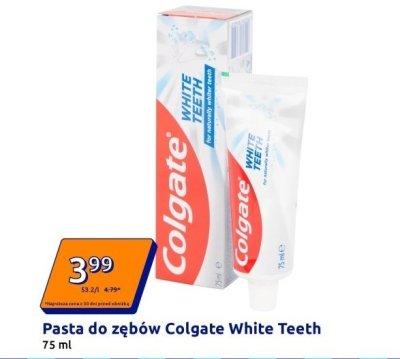 Pasta do zębów white promocja w Action
