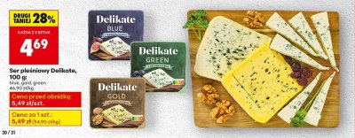 Ser pleśniowy Delikate blue promocja w Biedronka