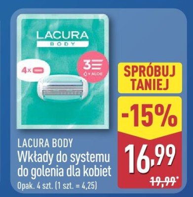 Wkłady do systemu do golenia dla kobiet Body promocja w Aldi