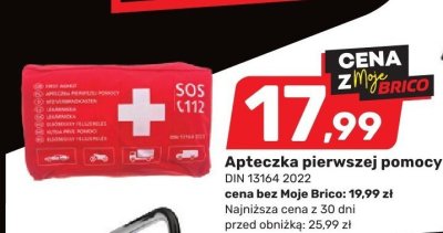 Apteczka pierwszej pomocy DIN 13164 promocja w Bricomarche