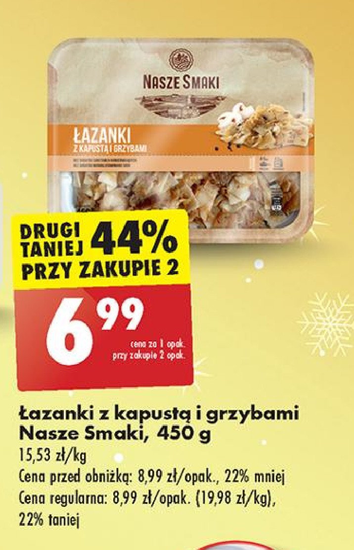 Łazanki z kapusta i grzybami Nasze smaki promocja