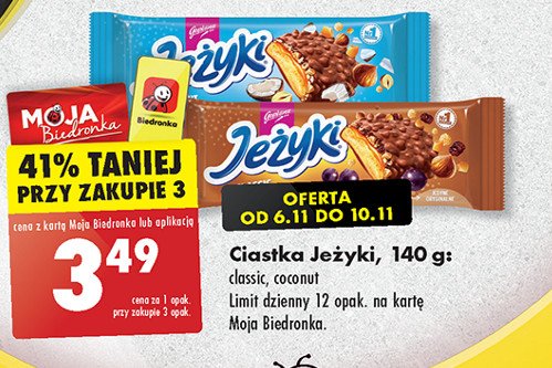 Ciastka white coconut Je偶yki promocja