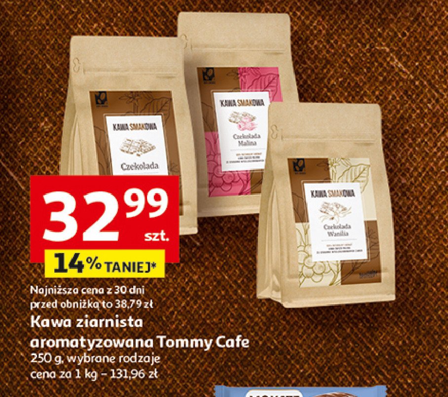 Kawa czekolada Tommy cafe promocja w Auchan