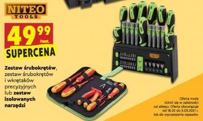 Zestaw śrubokrętów i wkrętaków precyzyjnych Niteo tools promocja