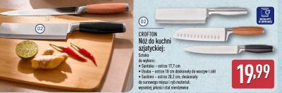 Nóż do kuchni azjatyckiej Santoku promocja w Aldi