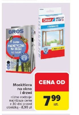 Siatka na drzwi magnetyczna 160 x 220 cm biała Bros promocja
