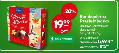 Bombonierka E.Wedel Ptasie Mleczko waniliowe promocja w Żabka