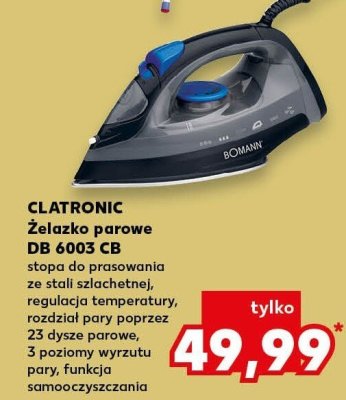 Żelazko parowe DB 6003 CB promocja w Kaufland
