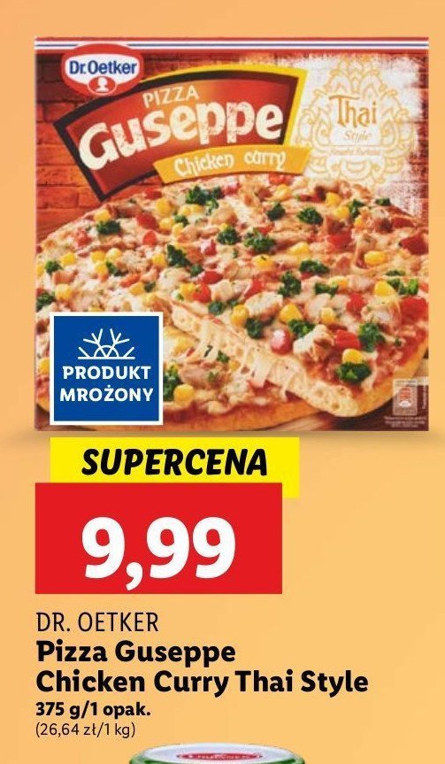 Pizza chicken curry thai Dr. oetker guseppe promocja