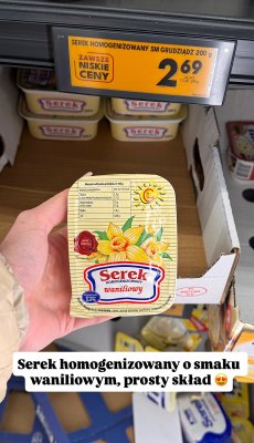 Serek homogenizowany waniliowy 200 g promocja w Biedronka