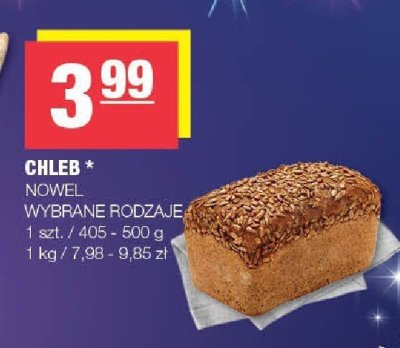 Chleb Nowel wybrane rodzaje promocja w SPAR