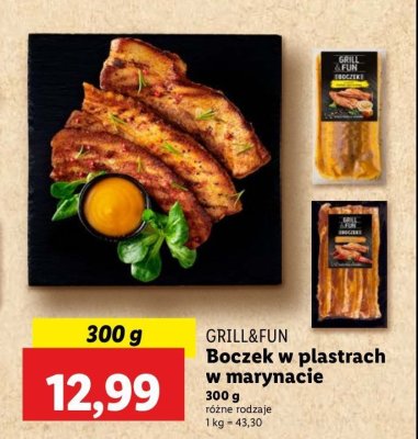 Boczek wieprzowy w marynacie paprykowej plastry Grill and fun promocja