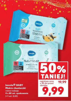 Mokre chusteczki różne rodzaje promocja w Kaufland