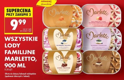 Lody cherry brownie Marletto promocja