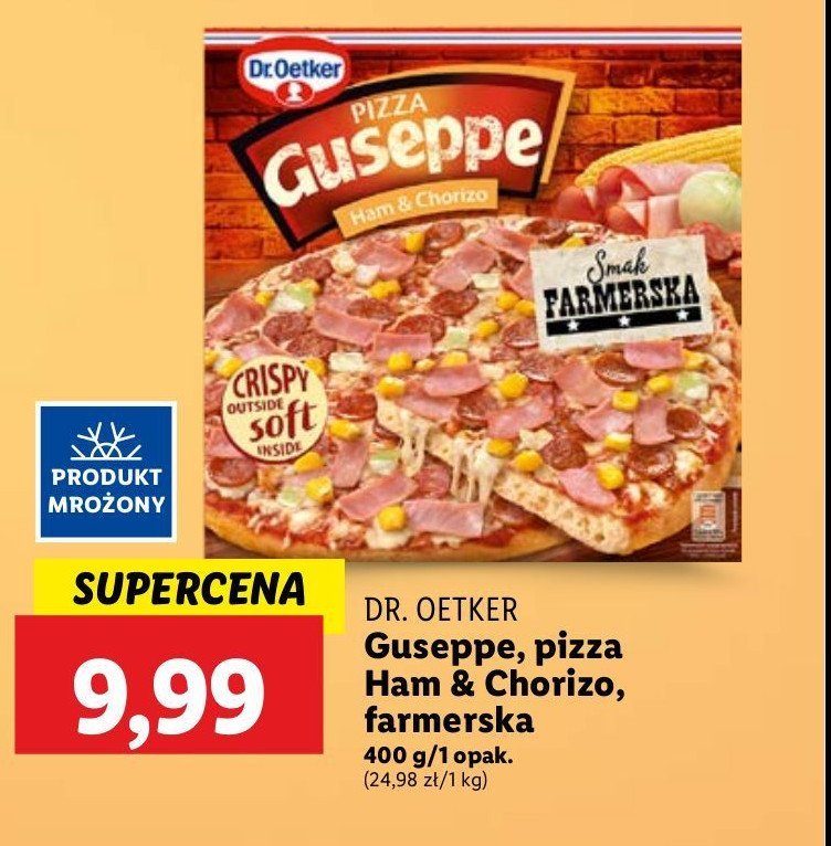 Pizza szynka i chorizo farmerska Dr. oetker guseppe promocja