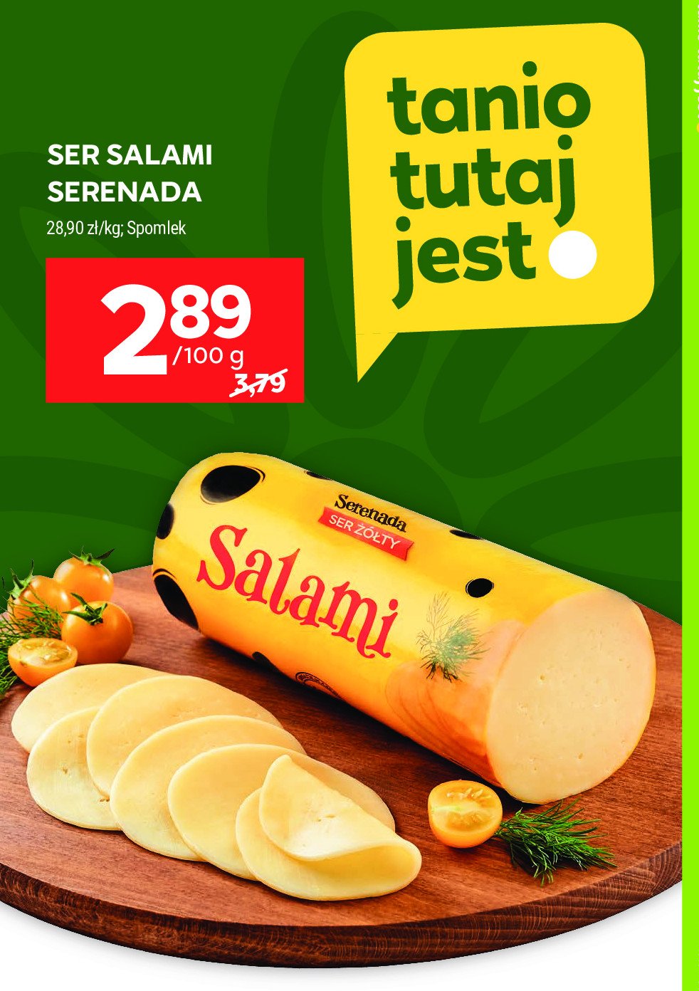 Ser salami Serenada salami promocja