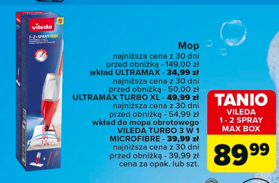 Wkład do mopa obrotowego turbo 3w1 Vileda promocja