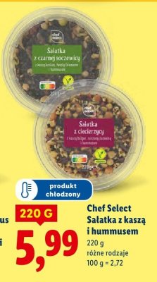 Sałatka z kaszą i hummusem, różne rodzaje promocja w Lidl