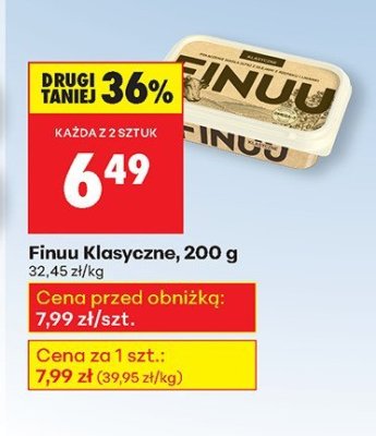 Finuu Klasyczne, 200 g promocja w Biedronka