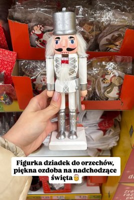 Figurka dziadek do orzechów 25cm BN25 promocja w Dino