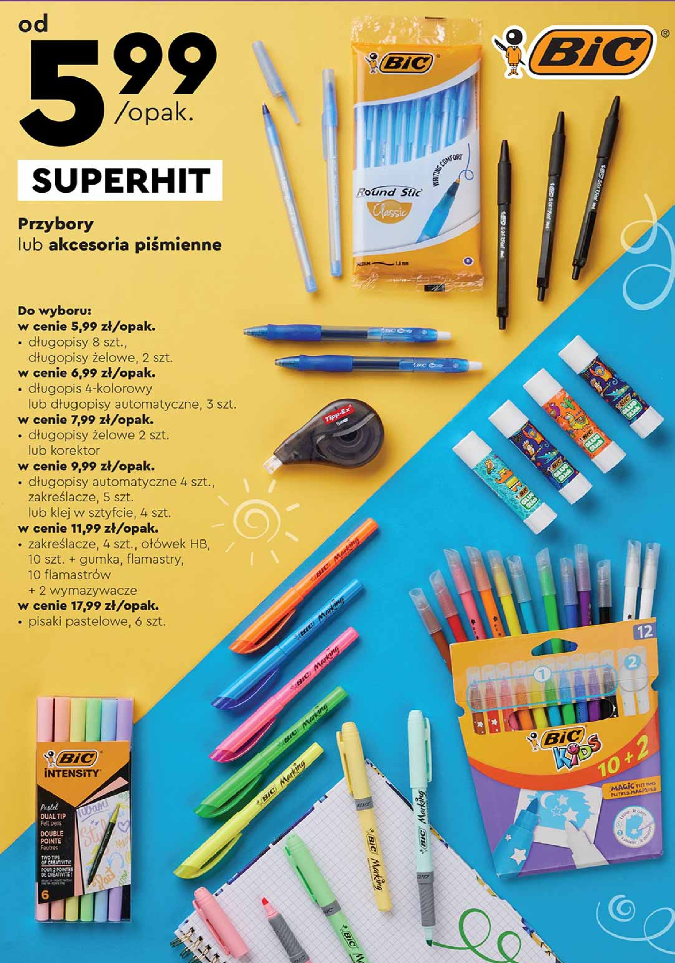 Długopis 4 colours grip czterokolorowy Bic 4 colours promocja