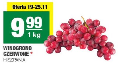 Winogrono czerwone promocja w SPAR