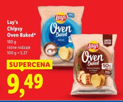 Chipsy Lay's Chipsy Oven Baked promocja w Lidl