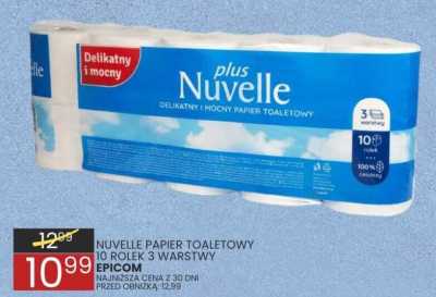 Papier toaletowy Nuvelle Plus 10 rolek 3 warstwy Picofa promocja w Wafelek