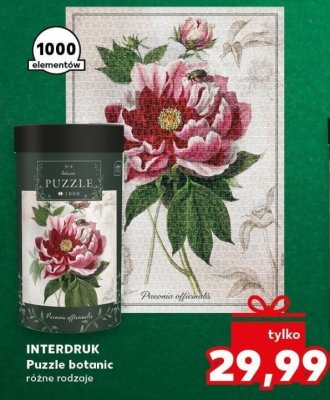 Puzzle botanic różne rodzaje 1000 elementów promocja w Kaufland